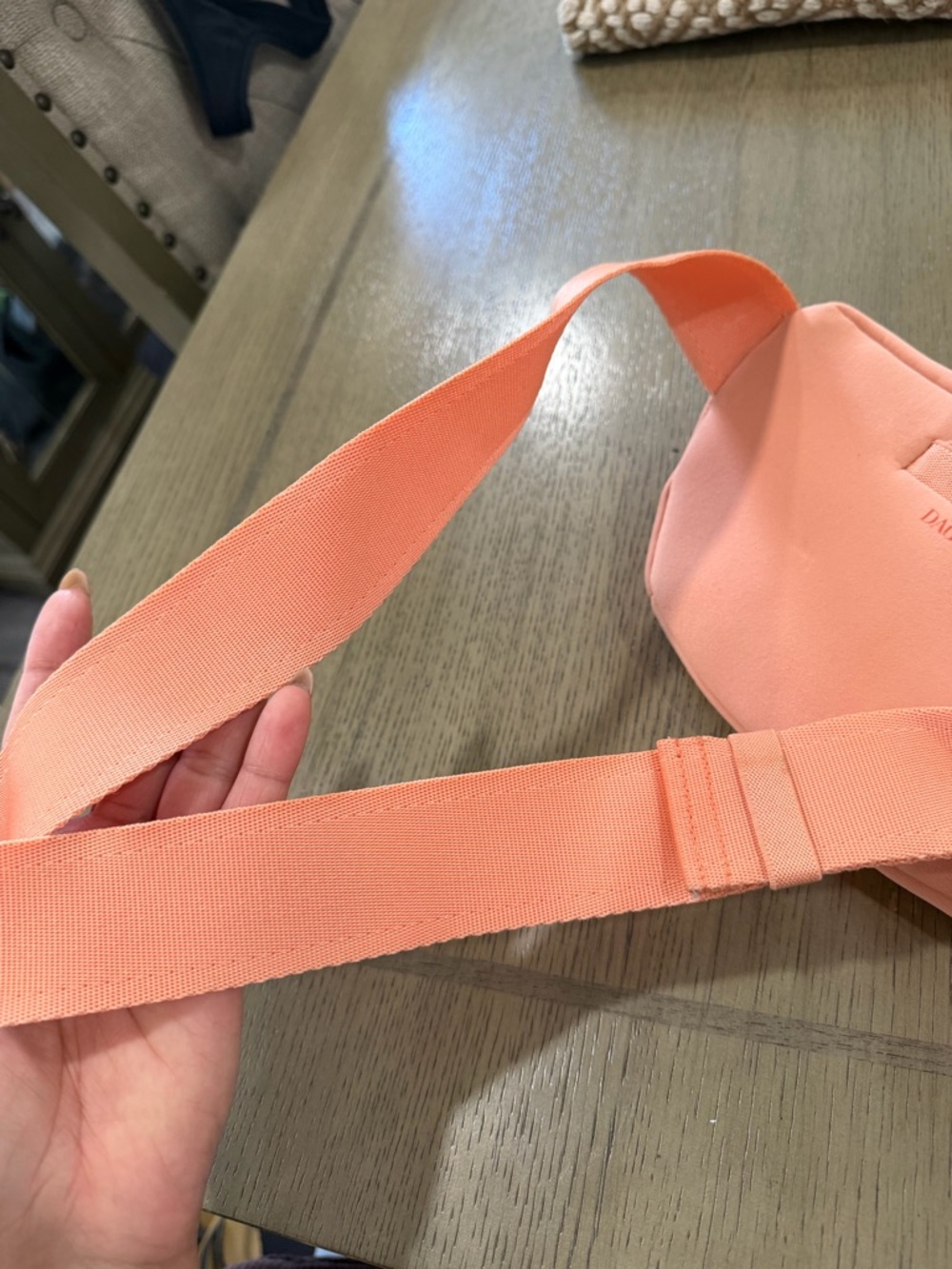 Dagne Dover ACE NEOPRENE FANNY PACK Orange EUC Adjustable Strap Waist Belt - Picture 5 of 11